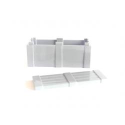 Crate with Lid - Light Blue Gray