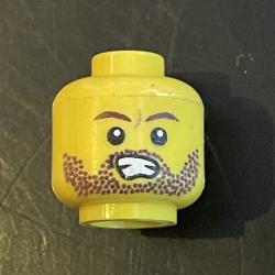 Bearded Mercenary Head (Yellow)