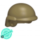 Brickforge tactical helmet Dark Tan - Anarchy symbol